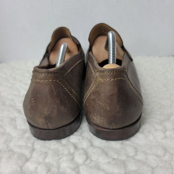 Adelante The Luca Men's Size 11D Slip On Penny Loafers Brown Nubuck Shoes - Picture 4 of 10